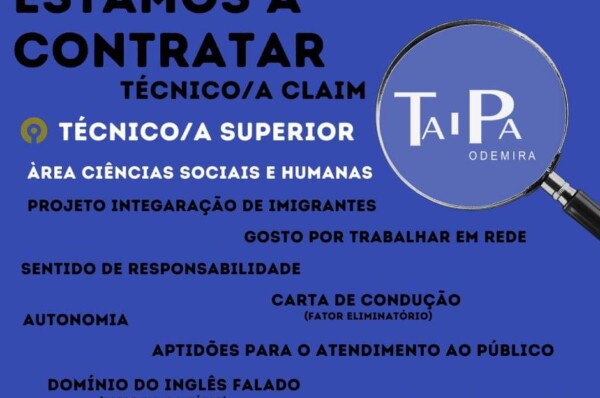 Taipa Crp encontra-se a recrutar Técnico Superior