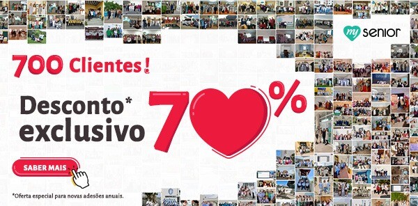 700 Clientes =70 % Desconto