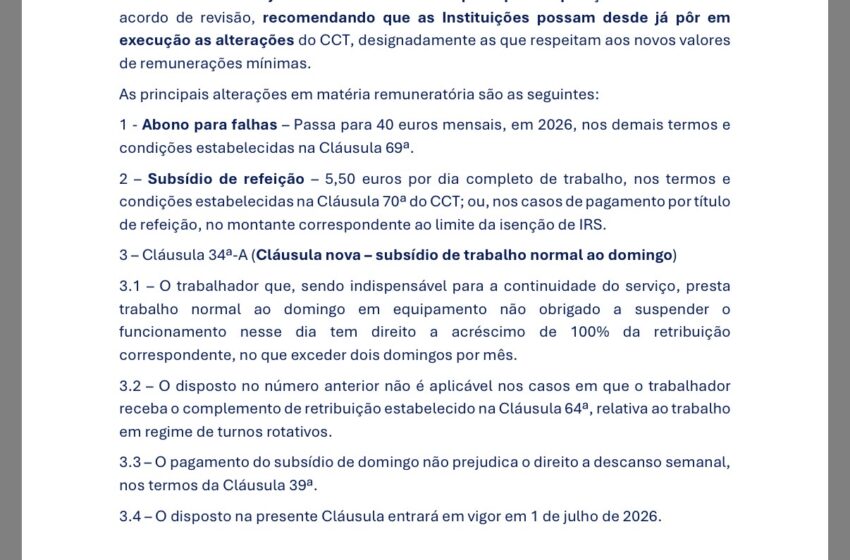  CNIS e a FNE e Outros concluíram o processo de revisão do Contato Colectivo de Trabalho